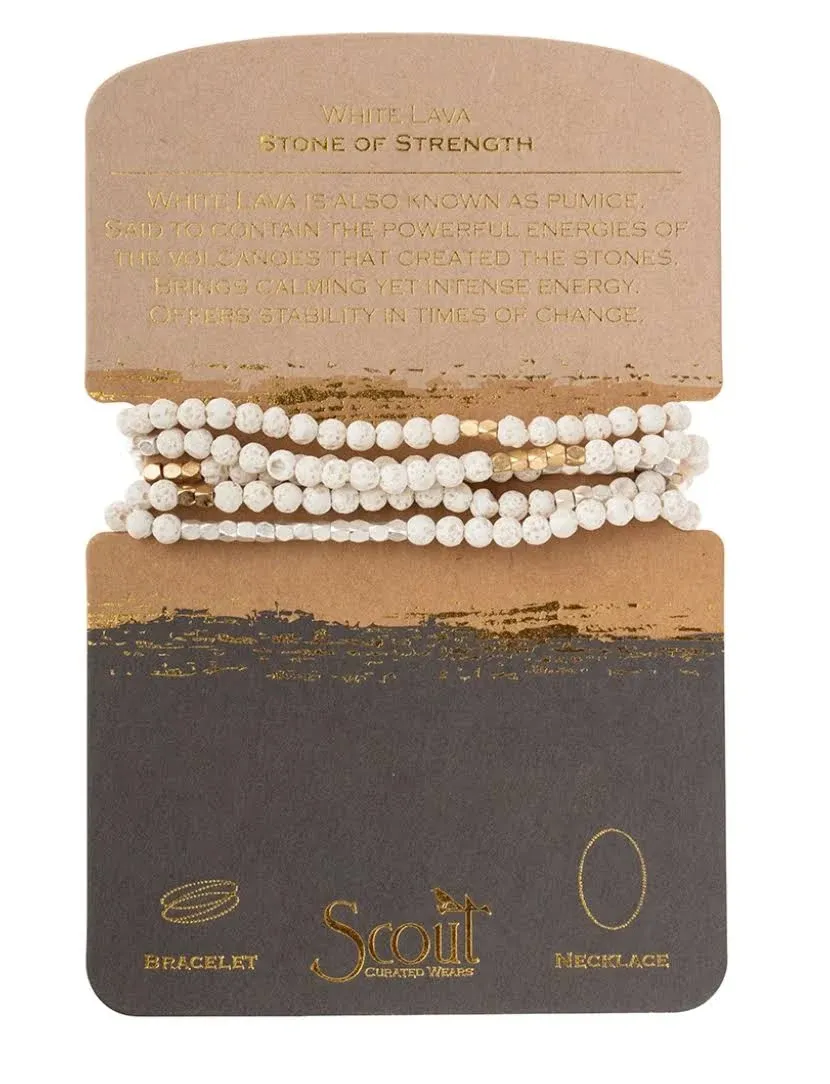 Scout Stone Wrap White Lava - Stone of Strength