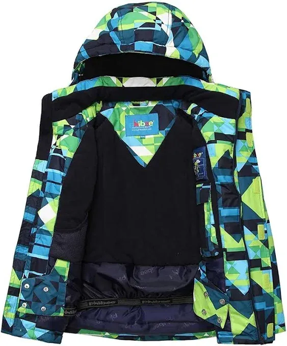 PHIBEE Big Boy&#039;s Waterproof Breathable Snowboard Ski Jacket