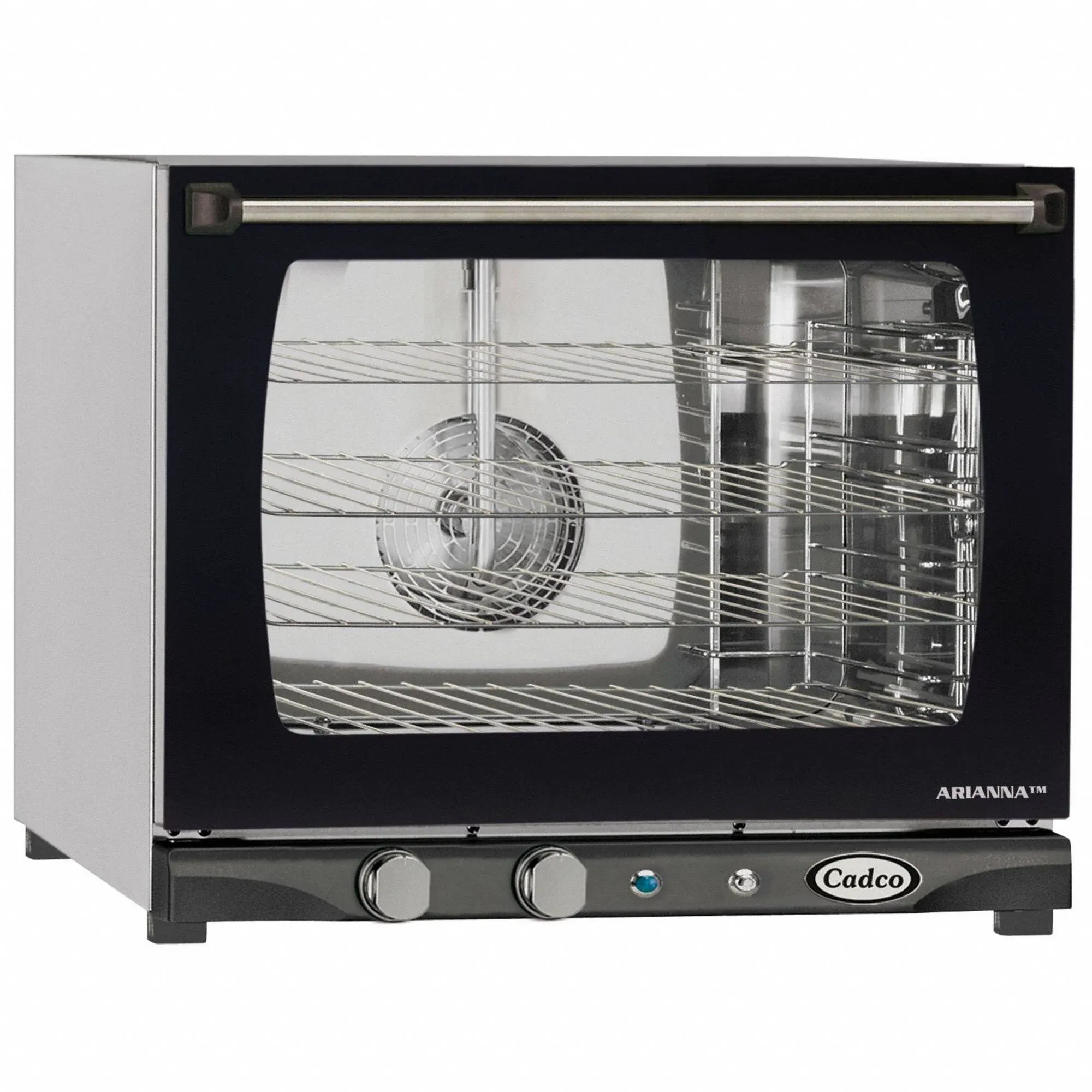 Cadco XAF-133 Convection Oven, 4 Shelves, Half Size