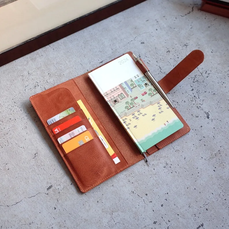 Leather Planner Cover for Hobonichi Weeks and Weeks Mega