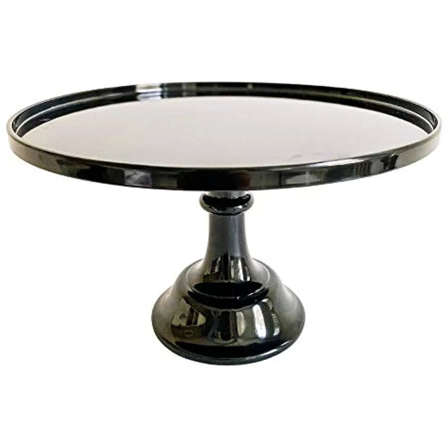 Black Melamine Pedestal Cake Stand