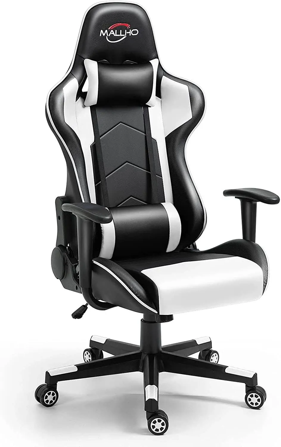 Polar Aurora Gaming Chair Racing Style High-Back PU Leather Office Chair Computer ...