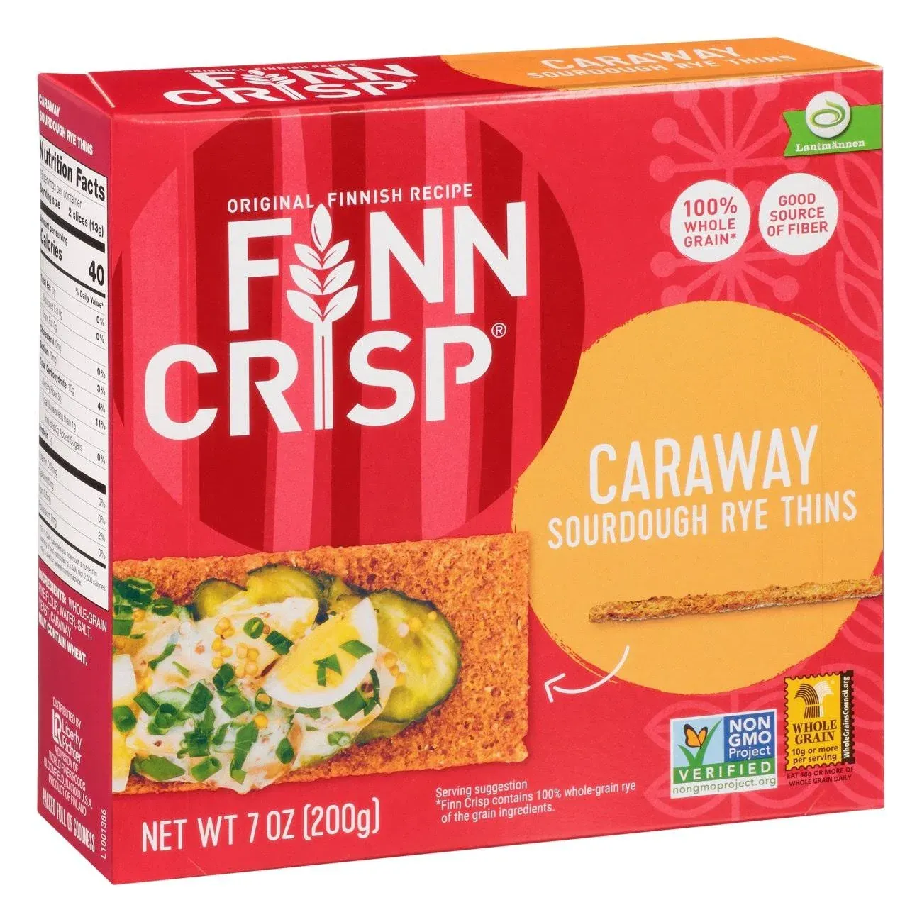 Finn Crisp Caraway Sourdough Rye Thins