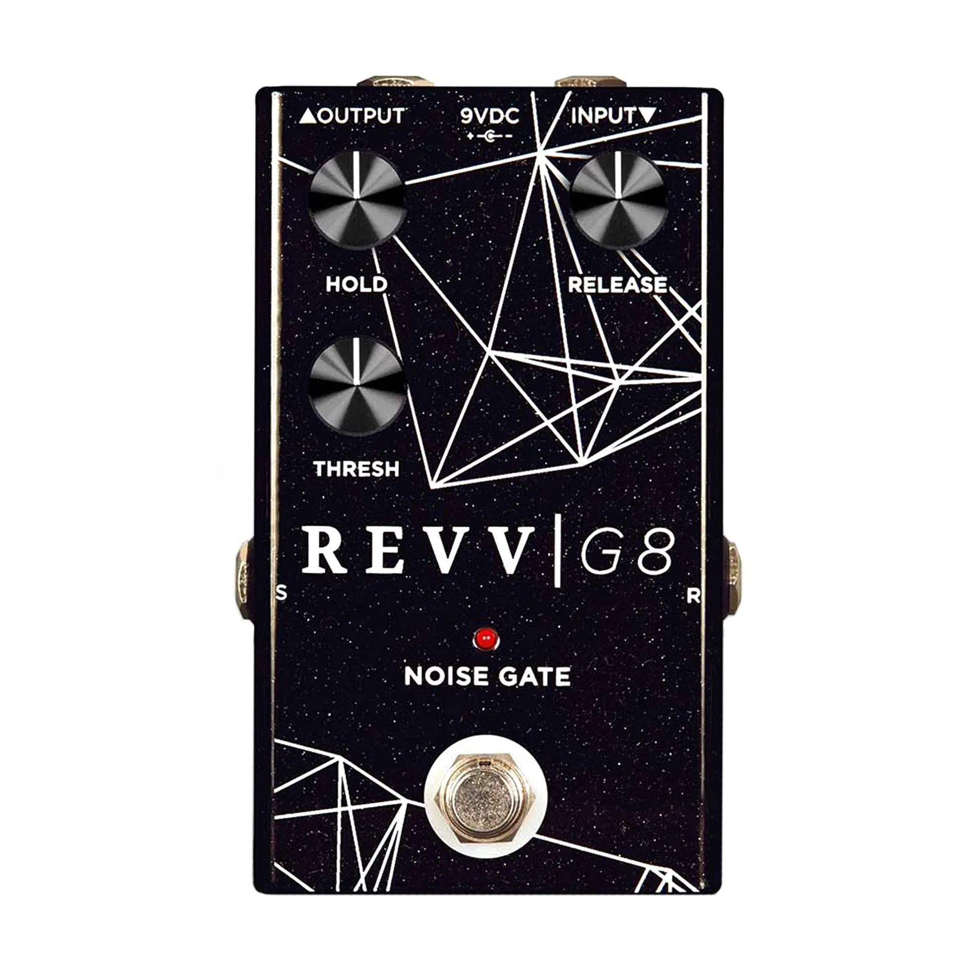 Revv Amplification G8 Noise Gate Effects Pedal Black Sparkle