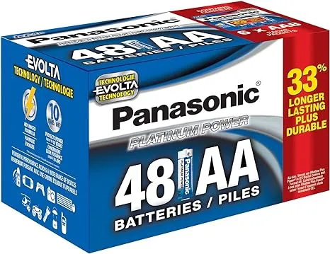 Panasonic - Platinum Power AA Batteries (48-Pack)