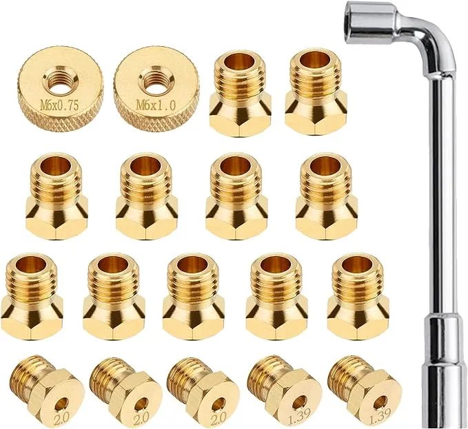 Orifices Nozzle Brass Jet Propane to Natural Gas LP to NG Conversion Kit for Blackstone 28