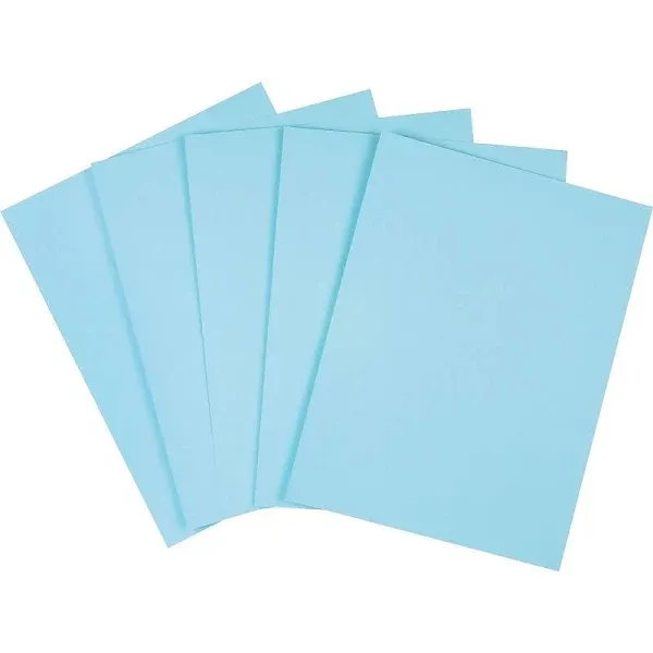 Staples Cover Stock Paper 67 lbs 8.5" x 11" Blue 250/Pack (82992)