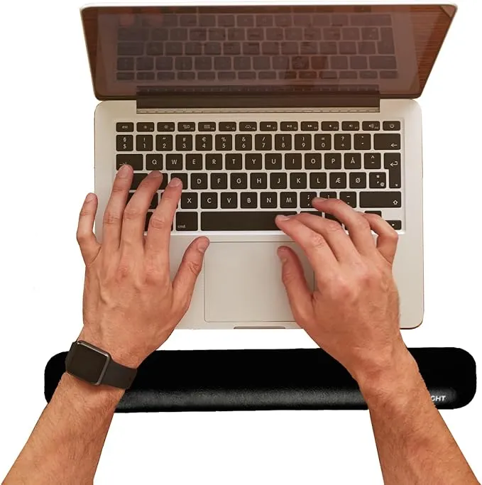 Upright Ergonomic Wrist Rest | Gel Memory Foam &amp; Non-Slip for Keyboard