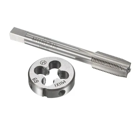 Uxcell M11 x 1mm Metric Tap and Die Set Machine Thread Tap with Round Die