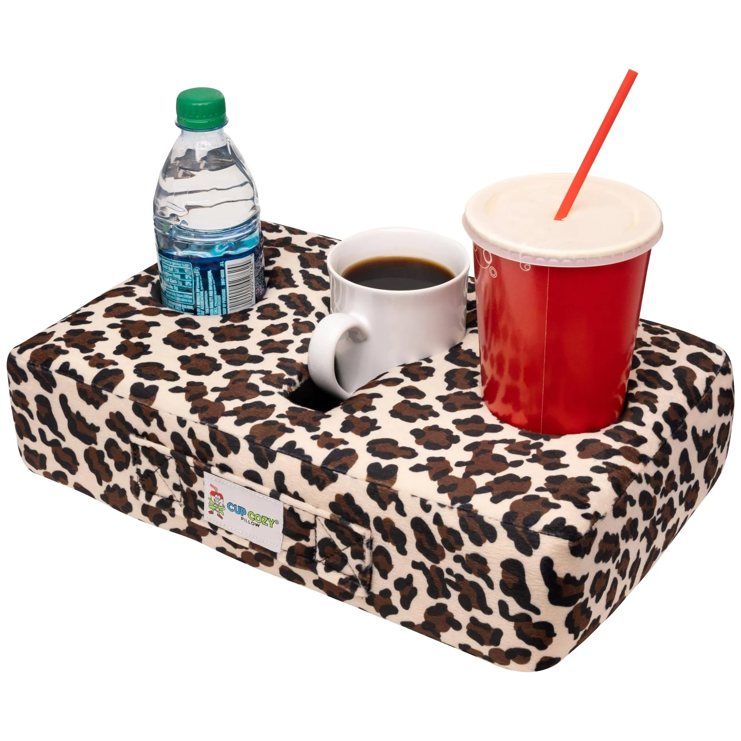 Cup Cozy Pillow (Cheetah)- *As Seen on TV* -The World&#039;s Best Cup Holder! Keep...