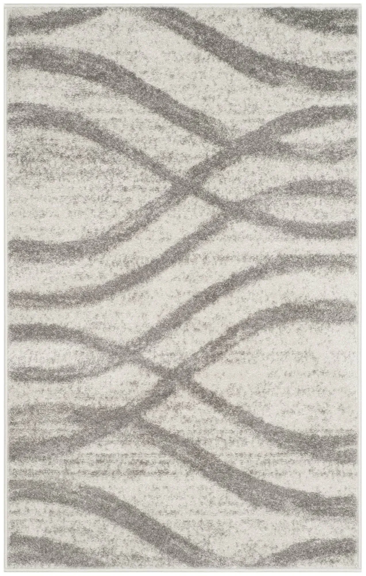 "Adirondack 125 Cream and Gray 6' x 9' Area Rug"