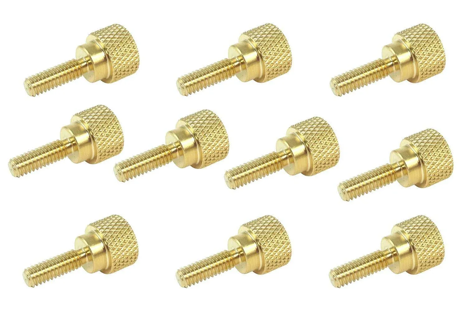 10 Piece Solid Brass Diamond Knurled Thumb Screw Sets