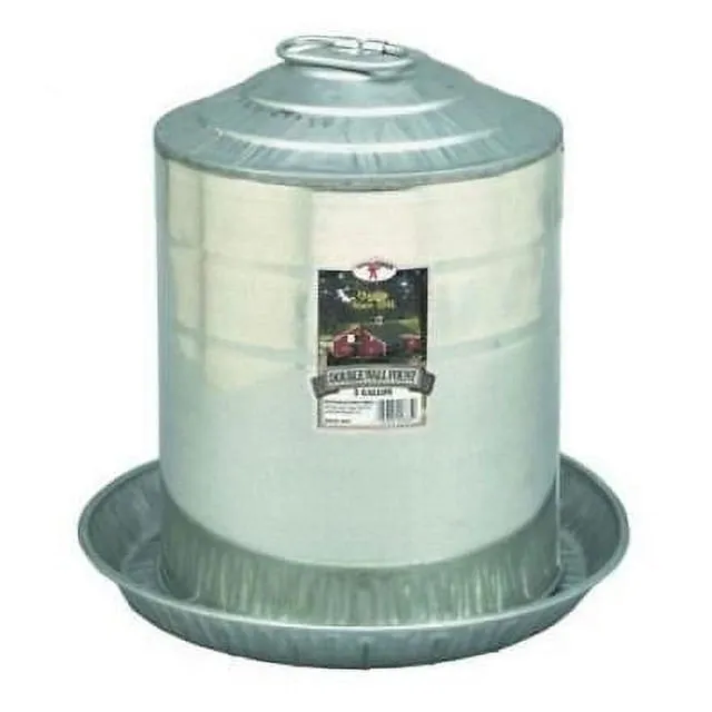 3 Gallon Double Wall Metal Poultry Fount Little Giant Double Wall Metal Poultry 