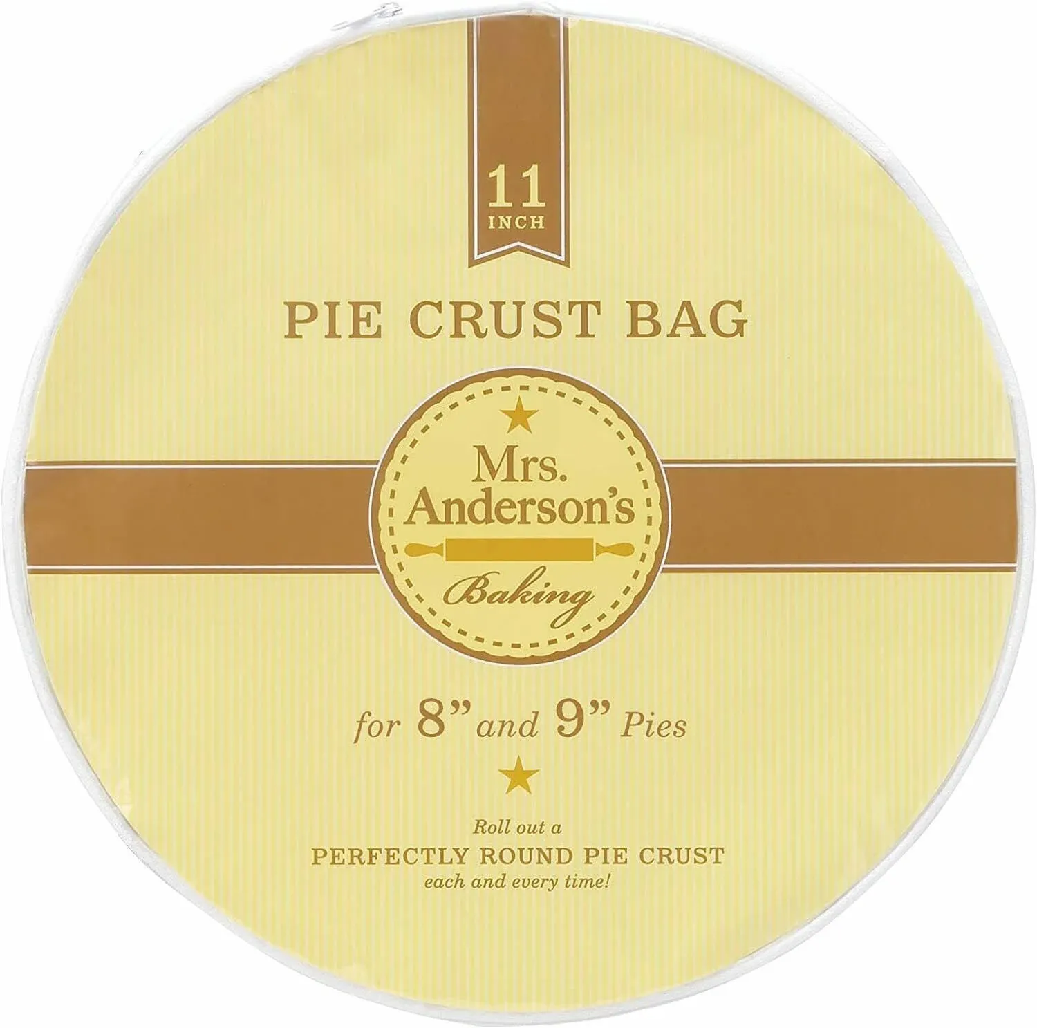 Pie Crust Maker Bag, Easy No Mess Preparation for 8 or 9 inch Pie Crusts