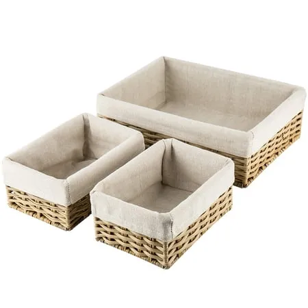 Hosroome Handmade Wicker Storage Basket Set