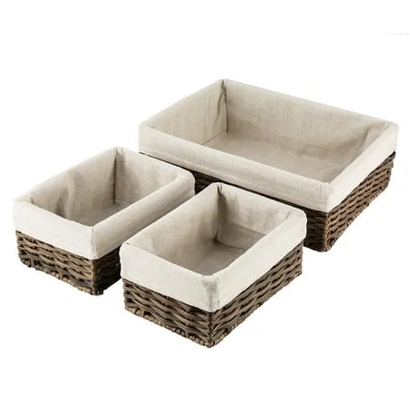 Hosroome Handmade Wicker Storage Basket Set