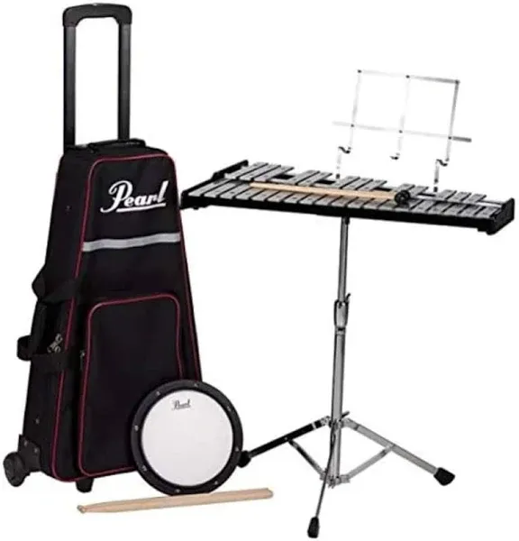 Pearl Student Bell Kit - with Rolling case and Practice Pad