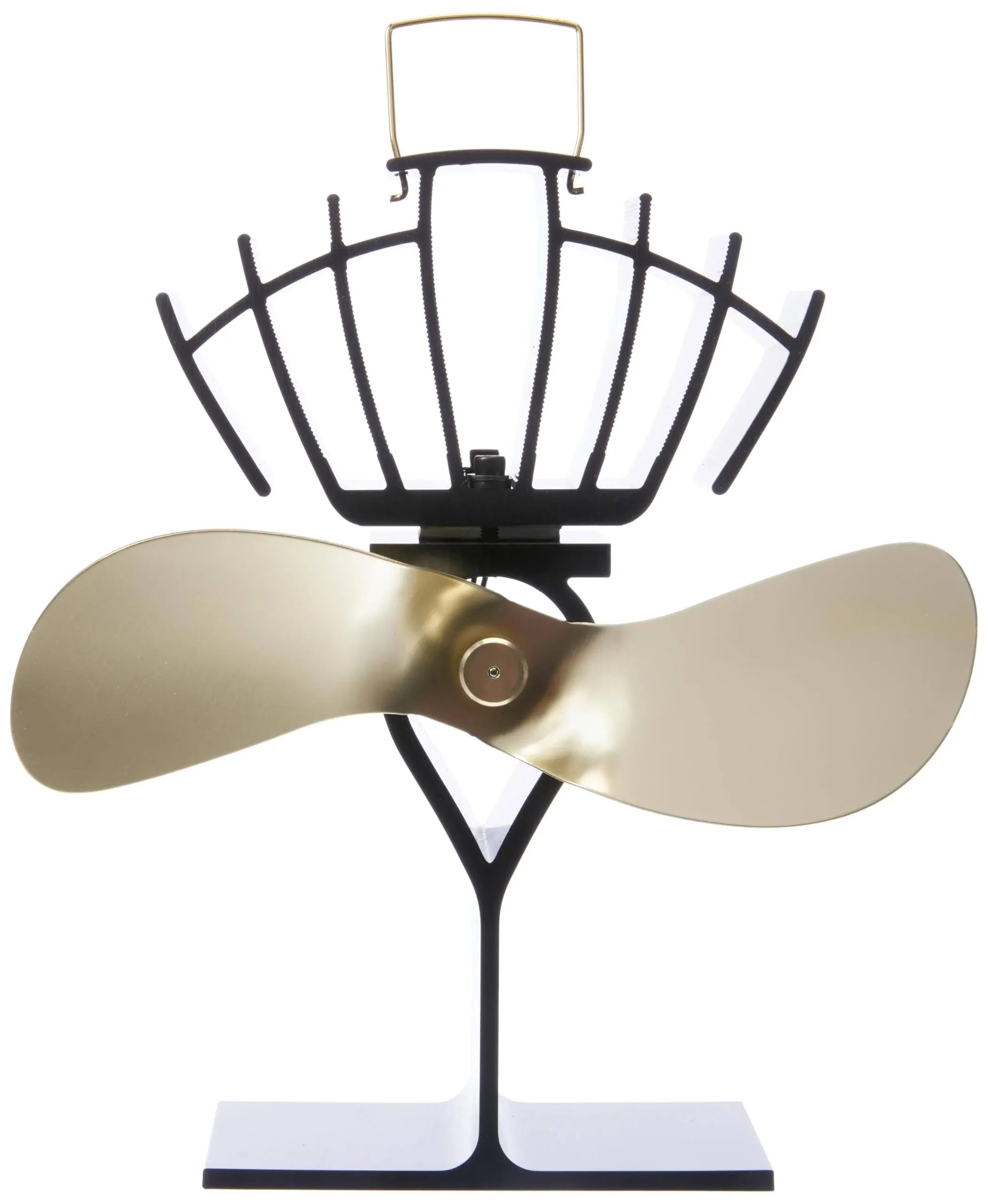 Ecofan UltrAir 125 CFM Mid-Sized Woodstove Fan - Black Fan/Gold Blade