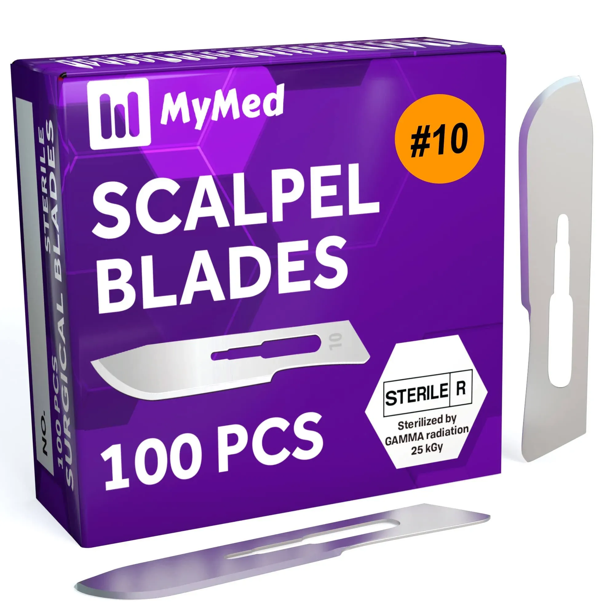 Pack Of 100 Surgical Blades 10 Disposable Size 10 Scalpel Blades For Surgical Kn