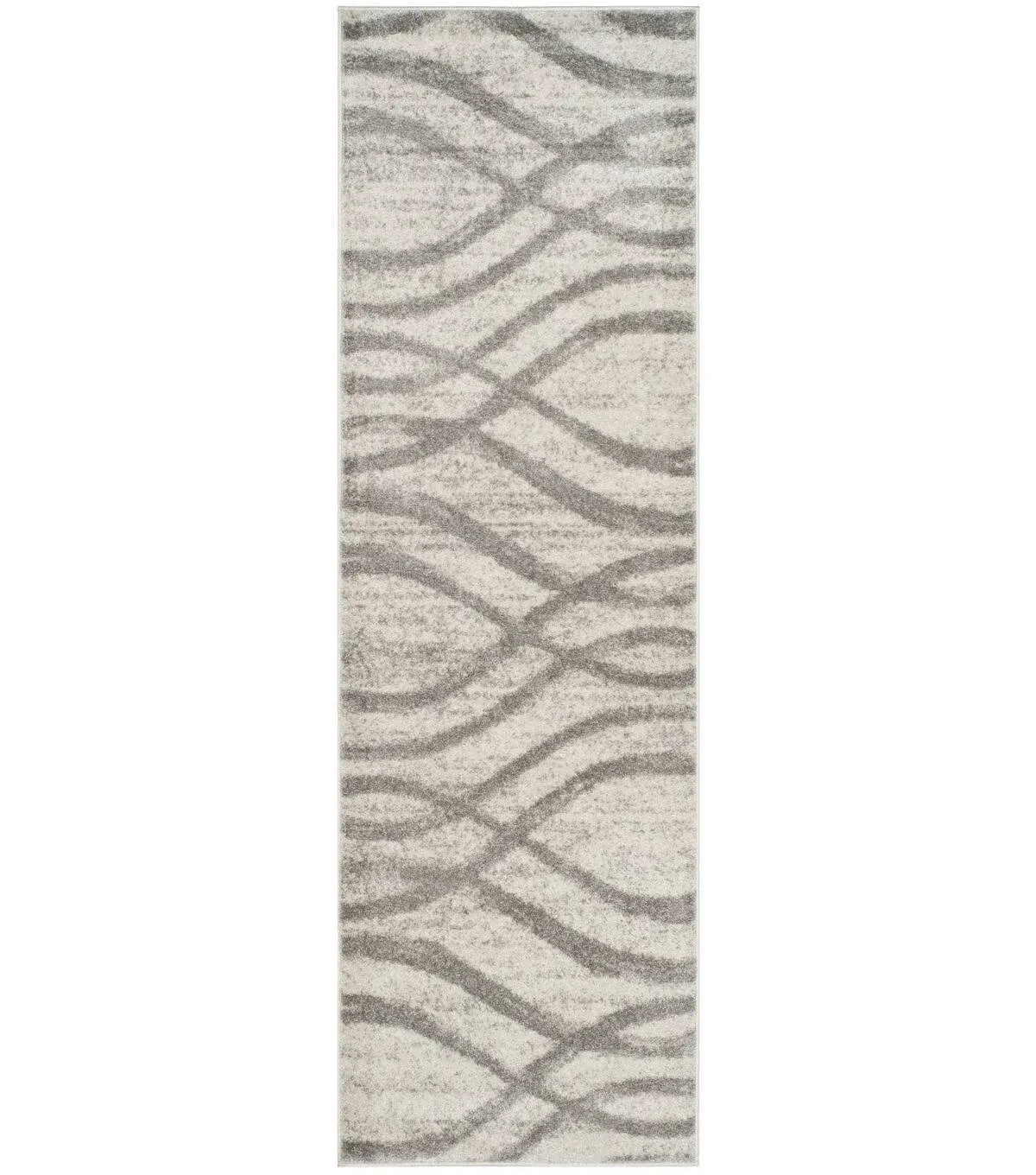 Safavieh Adirondack Rosten 2 X 10 (ft) Cream/Gray Indoor Abstract Lodge Runner Rug Lowes.com