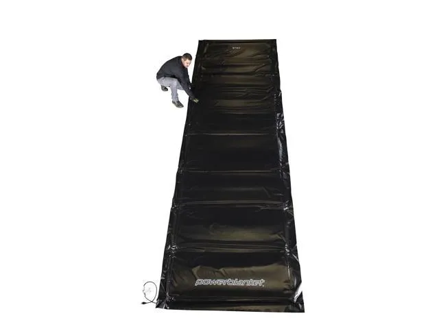 Concrete Curing - Powerblanket MD0310 Electric Concrete Curing Blanket - 3' x 10' - Heated Solution for Pouring Concrete in under 40 °F Temperatures