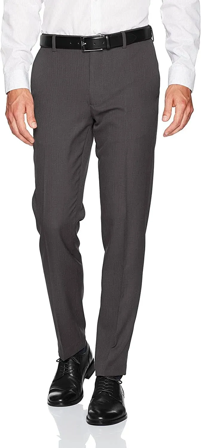 Van Heusen Men's Big and Tall Traveler Stretch Flat Front Dress Pant