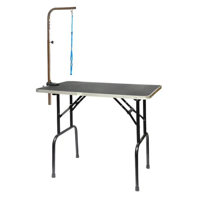 Go Pet Club Grooming Table with Arm, Black