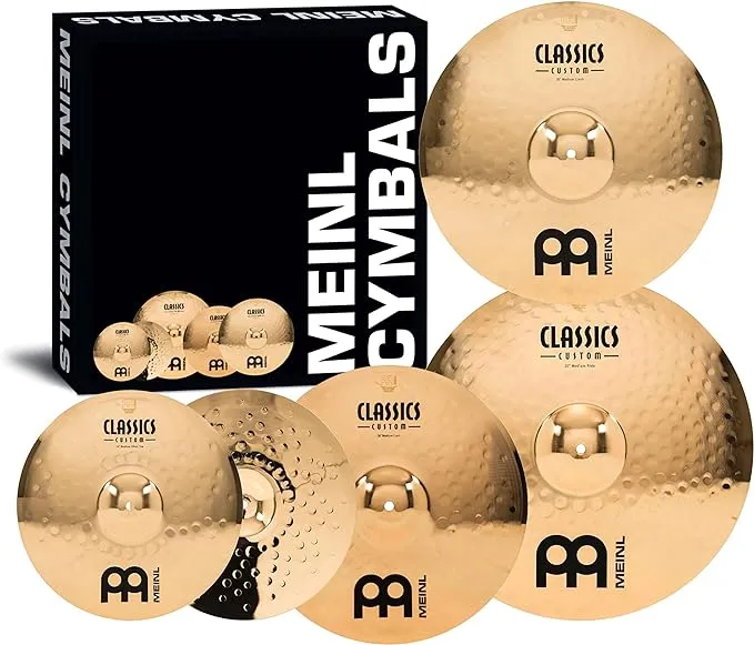 Meinl Cymbals CC-141620+18 Classics Custom Bonus Pack Cymbal Box Set with 18" Crash