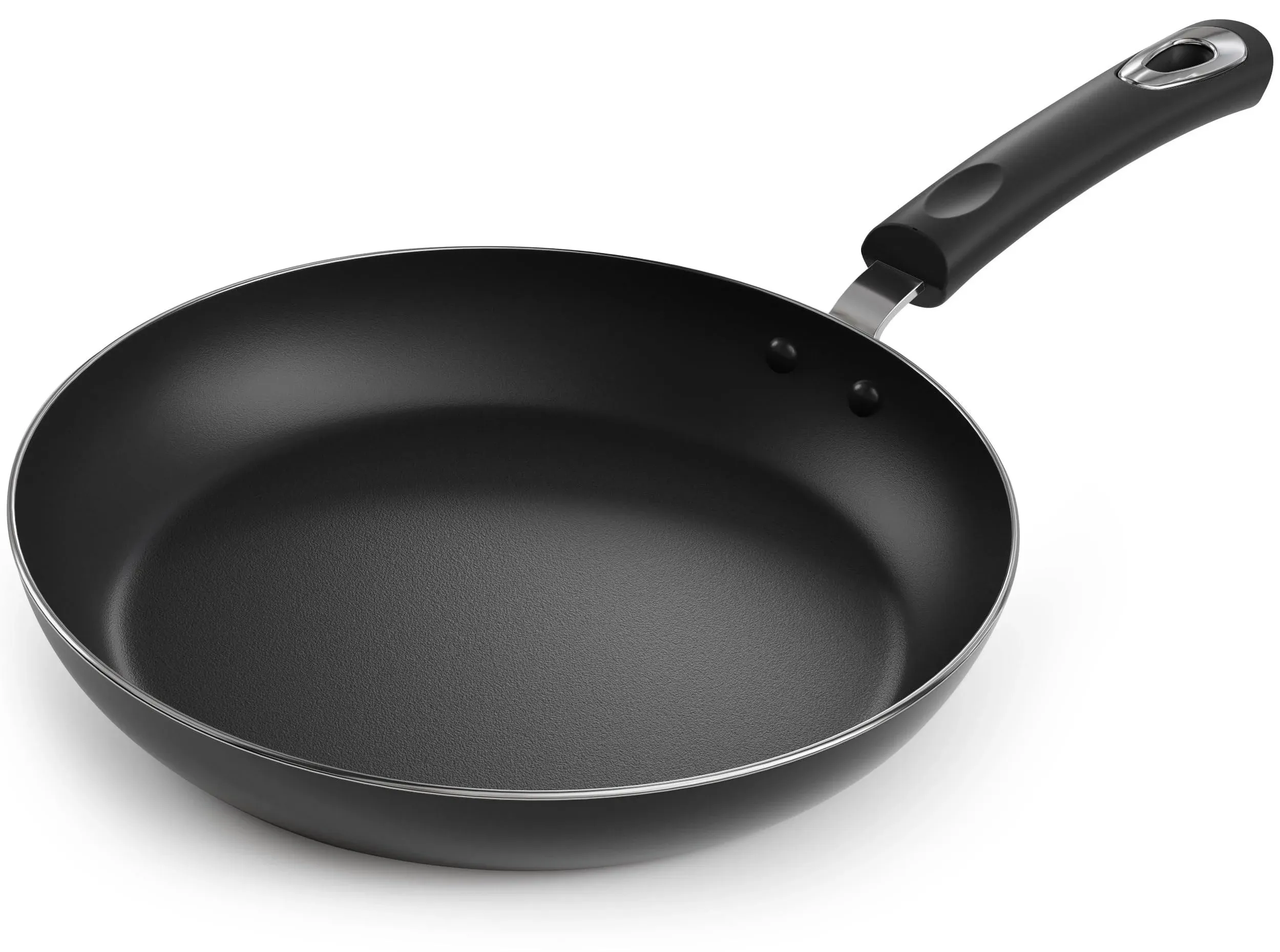 Utopia Kitchen Saute Fry Pan - Nonstick Frying Pan - 11 Inch Induction Bottom - Aluminum Alloy and Scratch Resistant Body - Riveted Handle (Grey-Black)