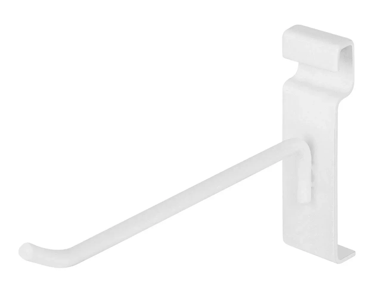 SSWBasics 6 inch White Grid Wall Hooks - Pack of 50