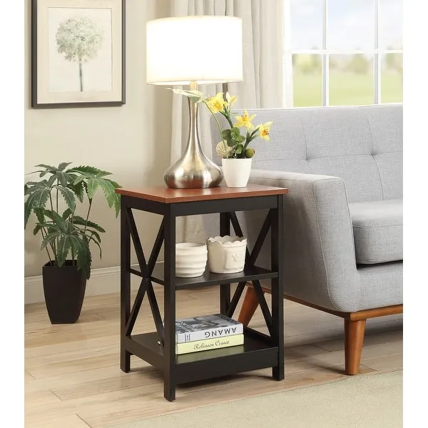 Convenience Concepts Oxford End Table with Shelves