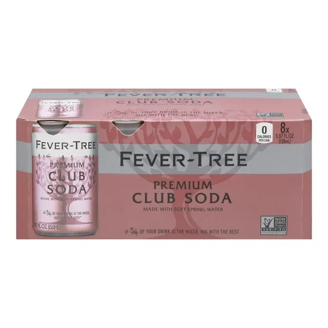 Fever-Tree Club Soda - 8 pack, 5.07 fl oz cans