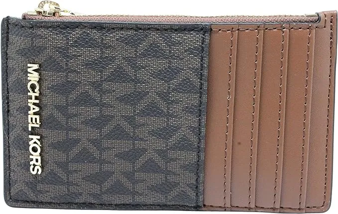 Michael Kors Jet Set Travel Leather Card Case Wallet