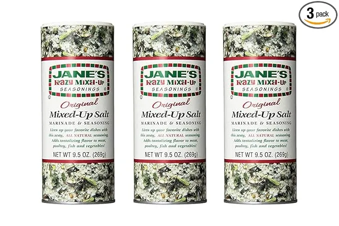 Jane's Krazy Seasonings Mixed Up Salt Canister, 9.5 Ounce (3 Pack)