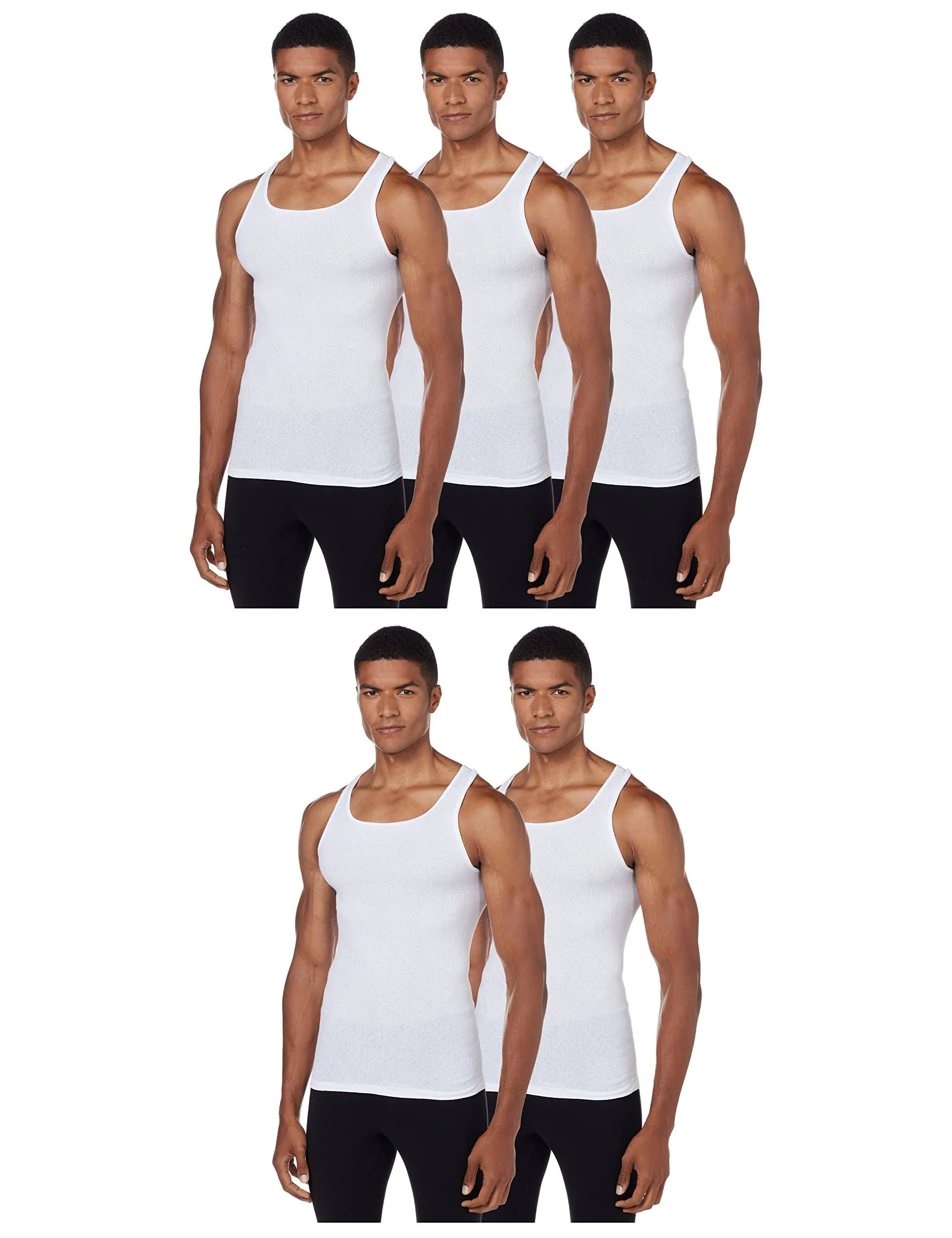 Men's Hanes Ultimate® 5-pack ComfortBlend Tank Top A-Shirts