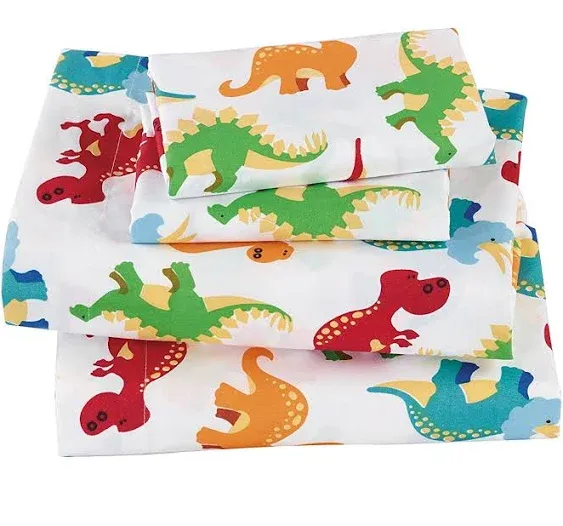 Fancy Linen 5pc Boys Twin Comforter Set Dinosaurs Blue Green Orange New #Dinosaur ...