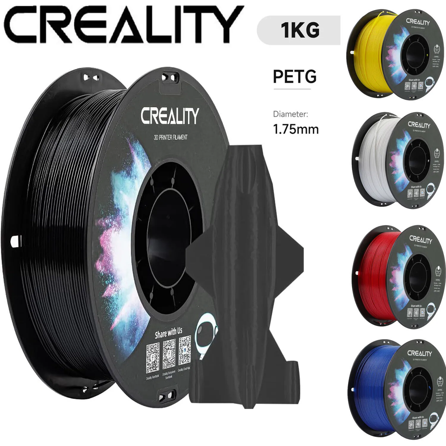 Creality PETG 3D Printer Filament 1.75mm 1kg