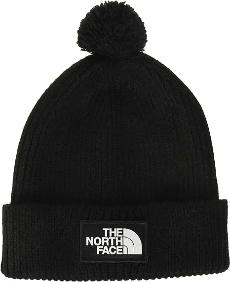 The North Face Logo Box Pom Beanie