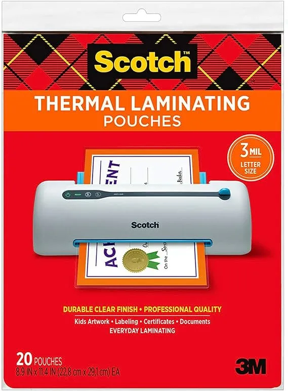 Scotch Thermal Laminating Pouches