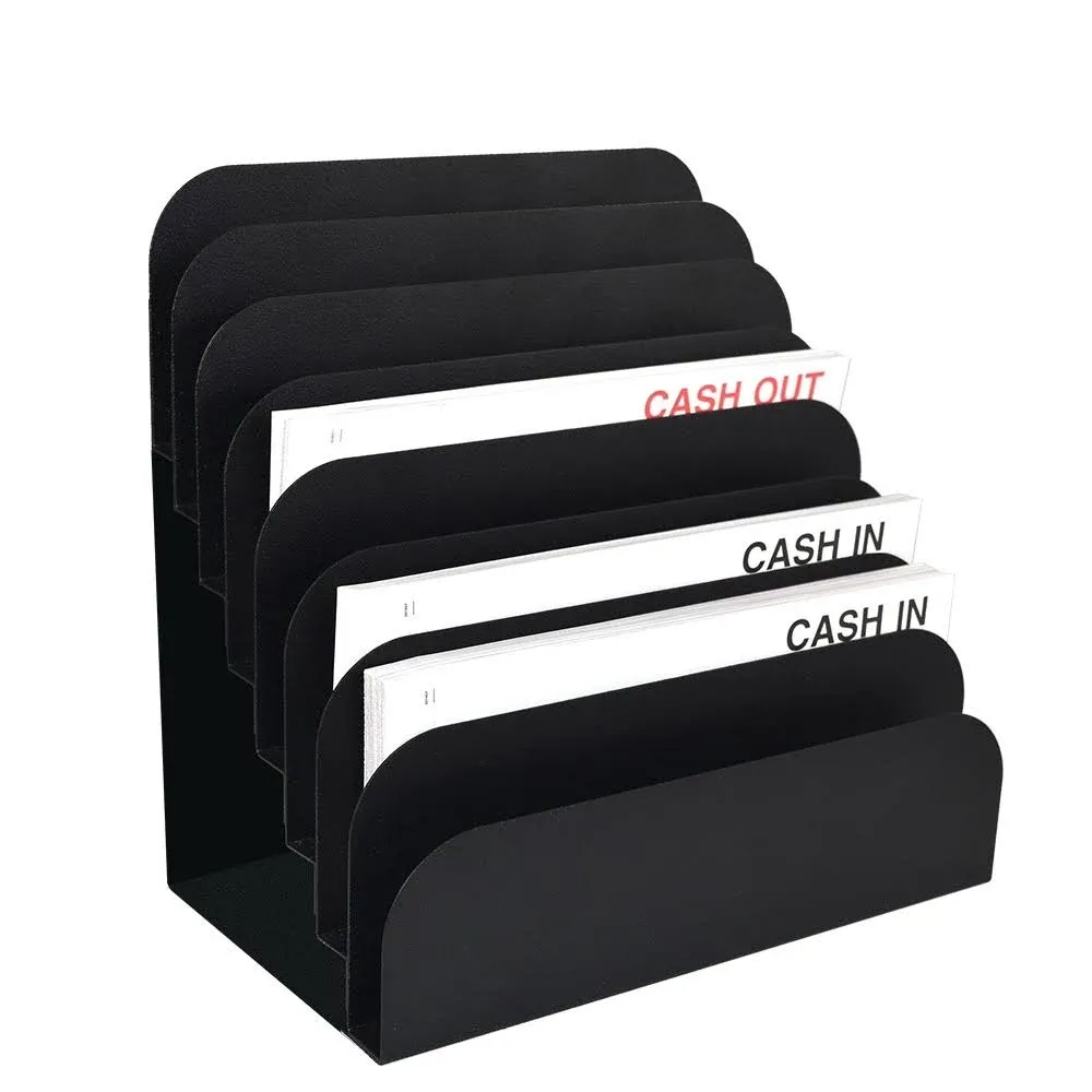 Steelmaster by BankSupplies Steel Cashier Pad Rack | 8 Slot File & Desk Organizer ...