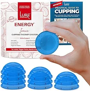 Lure Home Spa Ionic Energy Cupping Therapy Sets – Silicone Cups for Cupping ...