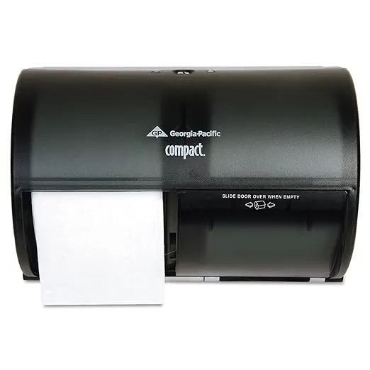 New Georgia Pacific 56784 Compact Side-By-Side Double Roll Tissue Dispenser