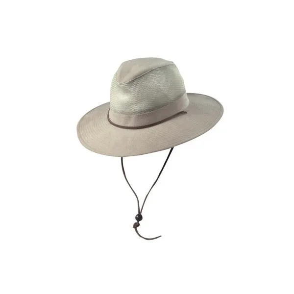 Men's Dorfman-Pacific Twill Mesh Safari Sun Hat 2XLarge Khaki