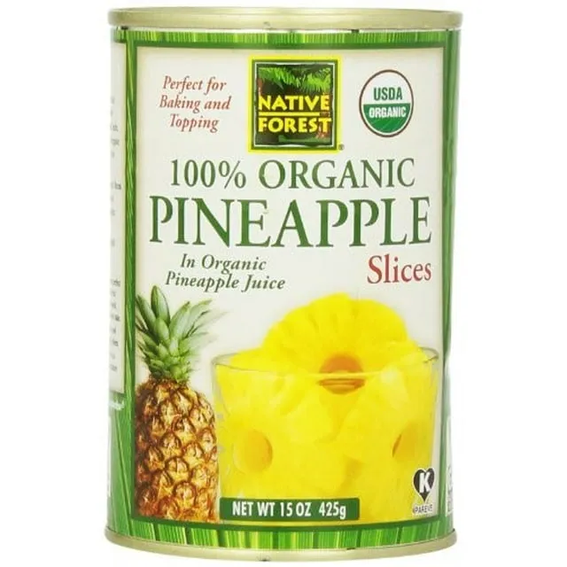 Native Forest Organic Slices - Pineapple - Case Of 6 - 15 Oz.