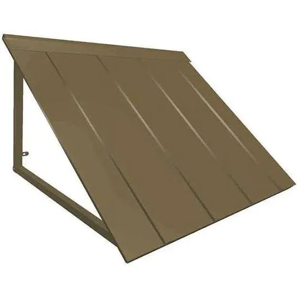 Awntech H22-US-4COP 4 ft. Houstonian Metal Standing Seam Awning, Copper - 56 x 24 x 24 in.