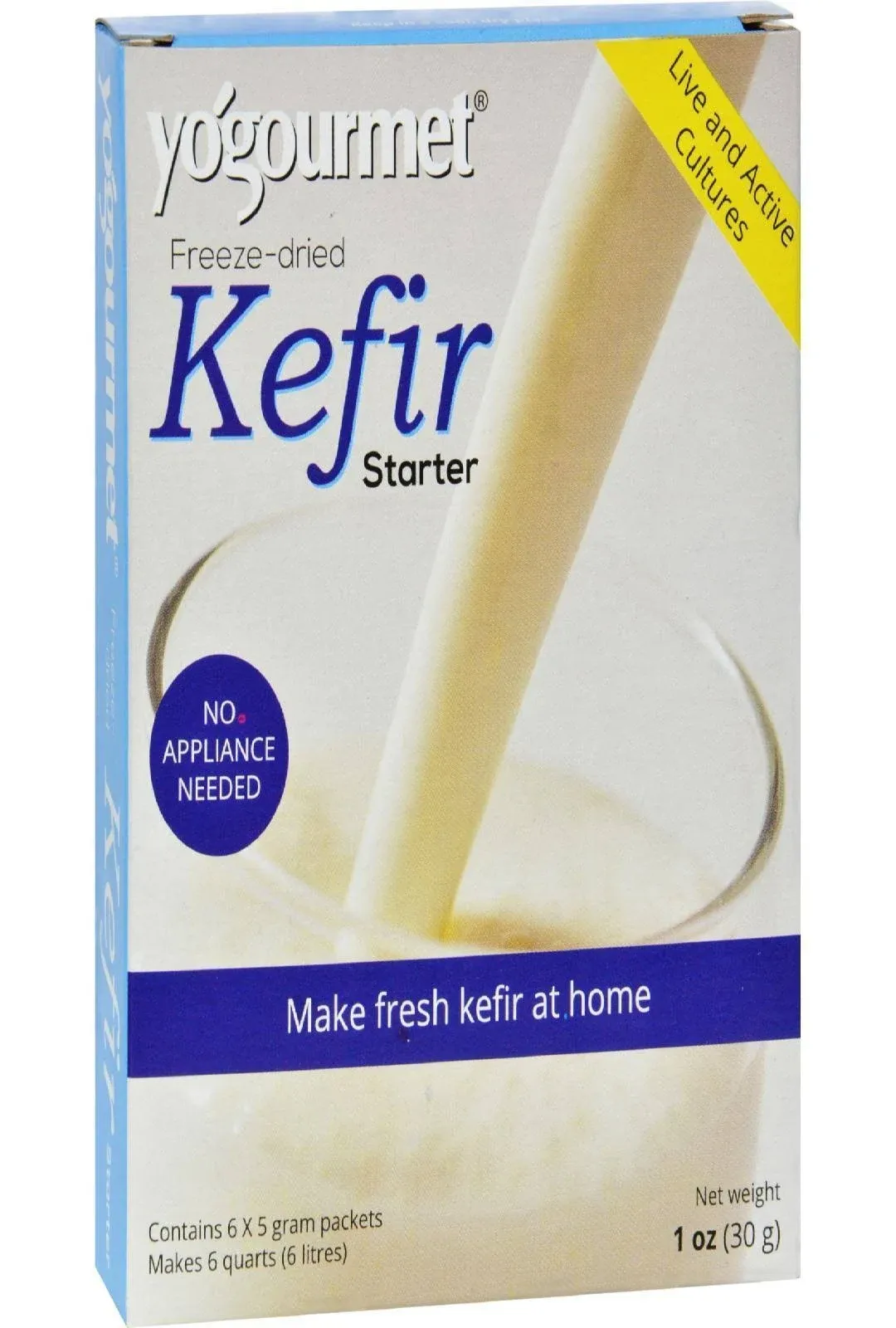 Yogourmet Kefir Starter - 6 pack, 5 g packets