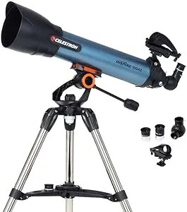 Celestron TELESCOPES TELESCOPES Inspire 100AZ Telescope, Refractor 22403, Blue (22403)