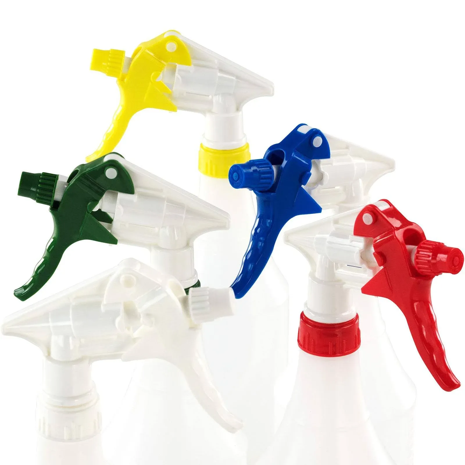 Leak-Free Chemical Resistant Spray Head 10 Pack. Bottles Not Included. Industrial Sprayer for Car Detailing, Window Cleaning and Janitorial Supply.