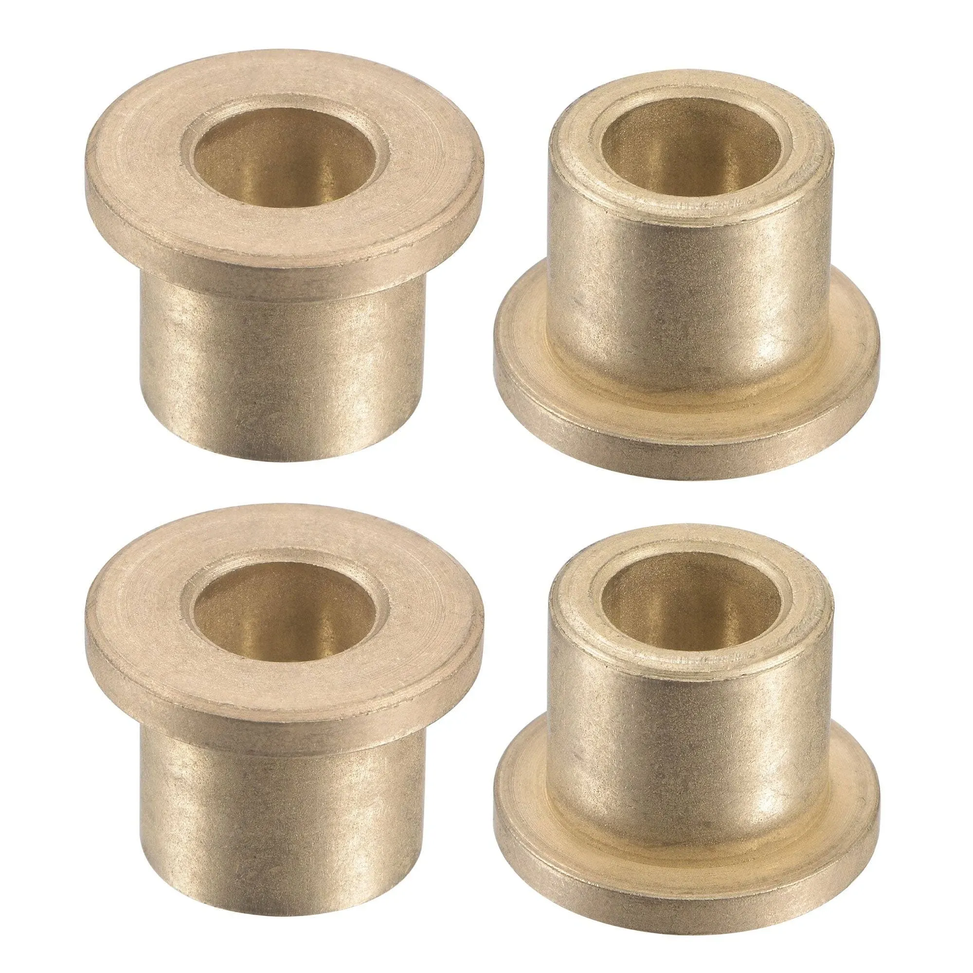 4pcs Flange Sleeve Bearings Sintered Bronze Self-Lubricati<wbr/>ng Bushing 10x16x16mm