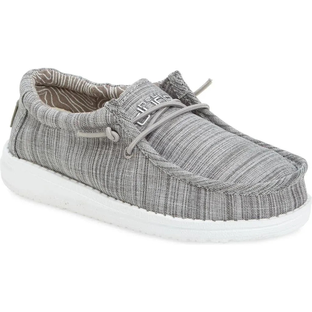 Hey Dude Youth Wally Casual Shoes - Stone